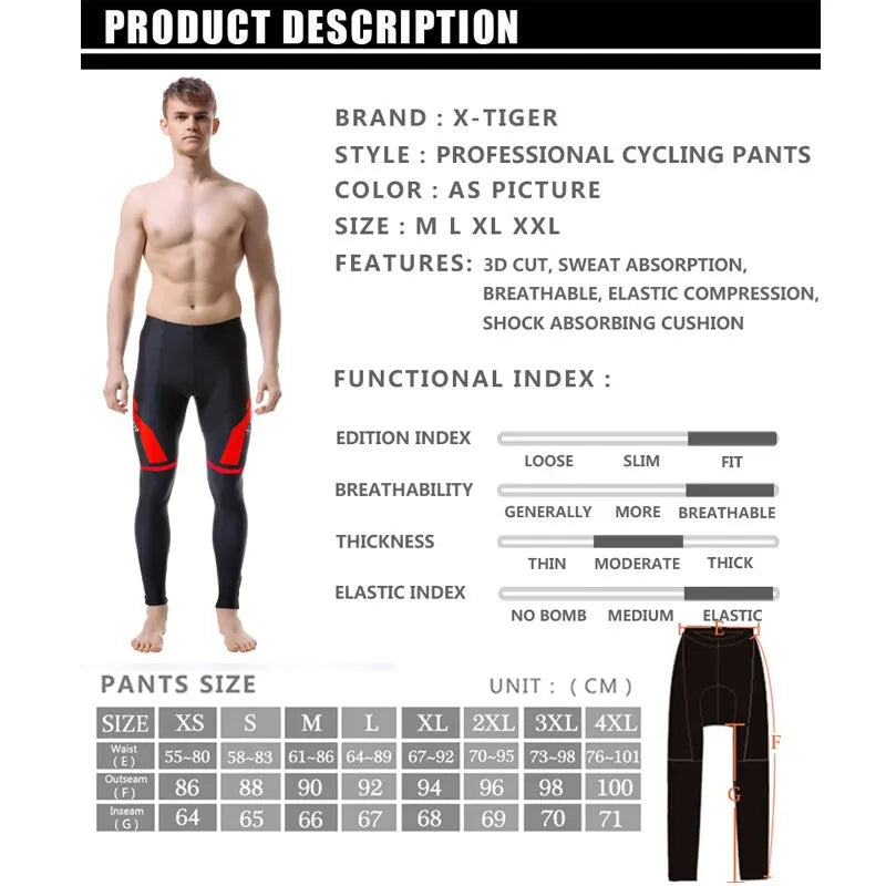 TrailBlaze Gel Pad MTB Trousers | 5d Gel Pad Riding Bicycle Pants - Emrika